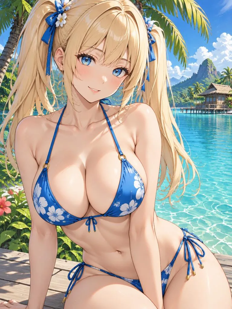 Mia by a tropical lagoon – Character AI Chat